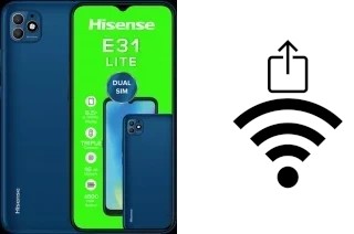 Como gerar um código QR com a senha Wifi em um HiSense E31 LITE