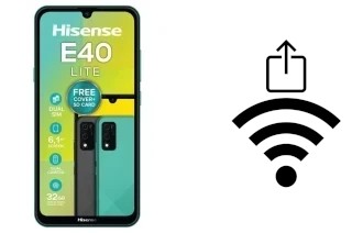 Como gerar um código QR com a senha Wifi em um HiSense E40 LITE