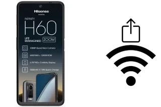 Como gerar um código QR com a senha Wifi em um HiSense H60 Zoom