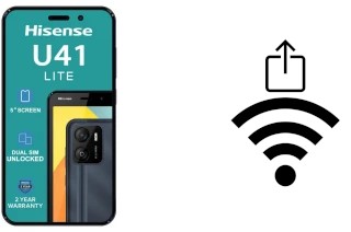 Como gerar um código QR com a senha Wifi em um HiSense U41 Lite