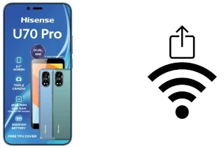 Como gerar um código QR com a senha Wifi em um HiSense U70 Pro