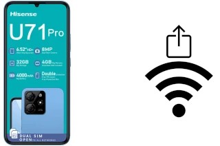 Como gerar um código QR com a senha Wifi em um HiSense U71 Pro