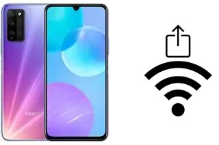 Como gerar um código QR com a senha Wifi em um Honor 30 Youth