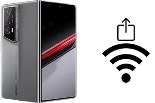 Como gerar um código QR com a senha Wifi em um Honor Magic V2 RSR Porsche Design