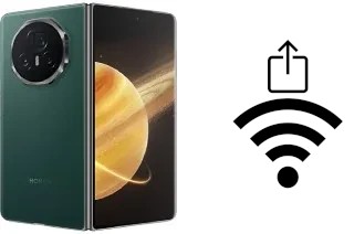 Como gerar um código QR com a senha Wifi em um Honor Magic V3