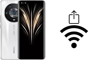 Como gerar um código QR com a senha Wifi em um Honor Magic4 Ultimate