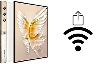 Como gerar um código QR com a senha Wifi em um Honor V Purse