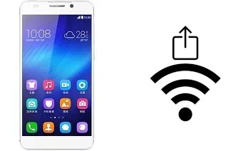 Como gerar um código QR com a senha Wifi em um Honor 6