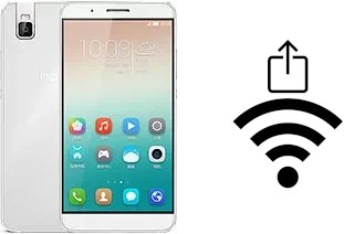 Como gerar um código QR com a senha Wifi em um Honor 7i