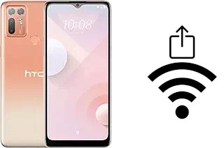 Como gerar um código QR com a senha Wifi em um HTC Desire 20+