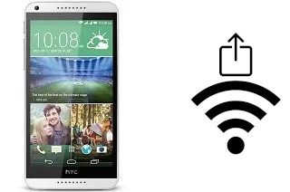 Como gerar um código QR com a senha Wifi em um HTC Desire 816G dual sim