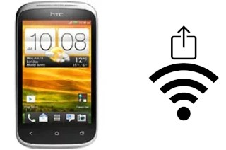 Como gerar um código QR com a senha Wifi em um HTC Desire C