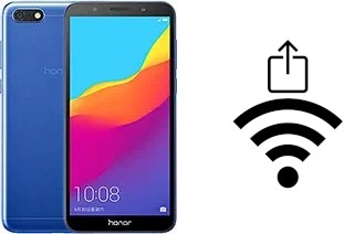 Como gerar um código QR com a senha Wifi em um Huawei Honor 7s