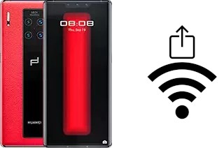 Como gerar um código QR com a senha Wifi em um Huawei Mate 30 RS Porsche Design