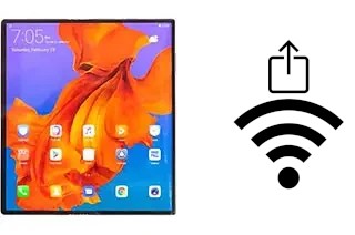 Como gerar um código QR com a senha Wifi em um Huawei Mate X