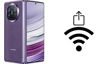 Como gerar um código QR com a senha Wifi em um Huawei Mate X5