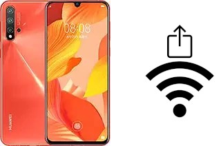 Como gerar um código QR com a senha Wifi em um Huawei nova 5 Pro