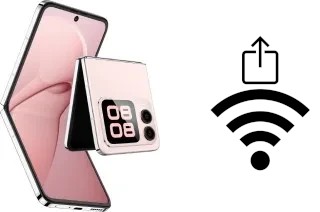 Como gerar um código QR com a senha Wifi em um Huawei nova Flip