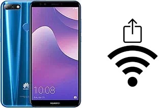 Como gerar um código QR com a senha Wifi em um Huawei Y7 (2018)