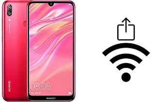 Como gerar um código QR com a senha Wifi em um Huawei Y7 (2019)