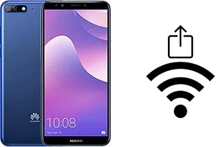 Como gerar um código QR com a senha Wifi em um Huawei Y7 Pro (2018)