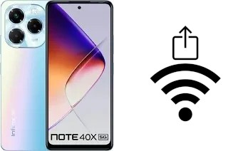 Como gerar um código QR com a senha Wifi em um Infinix Note 40X 5G