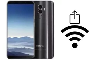 Como gerar um código QR com a senha Wifi em um Konka S5