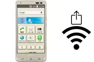 Como gerar um código QR com a senha Wifi em um Kyocera Basio 3