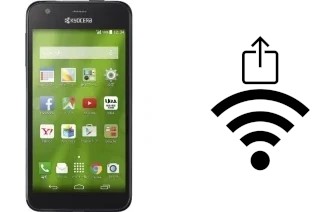 Como gerar um código QR com a senha Wifi em um Kyocera DIGNO C