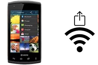 Como gerar um código QR com a senha Wifi em um Kyocera Rise C5155