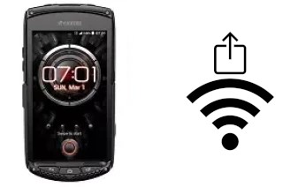 Como gerar um código QR com a senha Wifi em um Kyocera Torque KC-S701