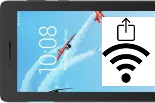 Como gerar um código QR com a senha Wifi em um Lenovo Tab E7 Wi-Fi