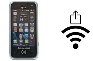 Como gerar um código QR com a senha Wifi em um LG GW880