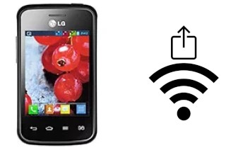 Como gerar um código QR com a senha Wifi em um LG Optimus L1 II Tri E475