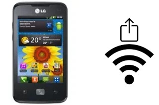 Como gerar um código QR com a senha Wifi em um LG Optimus Hub E510