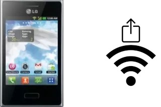 Como gerar um código QR com a senha Wifi em um LG Optimus L3