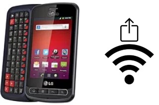 Como gerar um código QR com a senha Wifi em um LG Optimus Slider