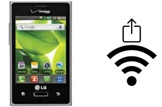 Como gerar um código QR com a senha Wifi em um LG Optimus Zone VS410