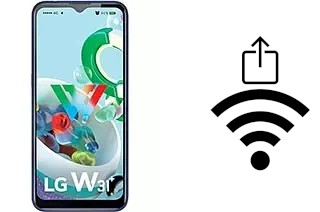 Como gerar um código QR com a senha Wifi em um LG W31+