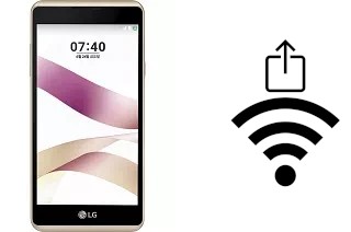 Como gerar um código QR com a senha Wifi em um LG X Skin