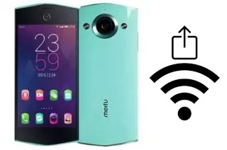 Como gerar um código QR com a senha Wifi em um Meitu M4