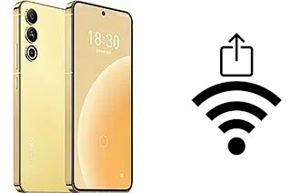 Como gerar um código QR com a senha Wifi em um Meizu 20