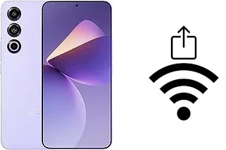 Como gerar um código QR com a senha Wifi em um Meizu 21