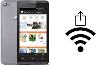 Como gerar um código QR com a senha Wifi em um Micromax Canvas Fire 4 A107