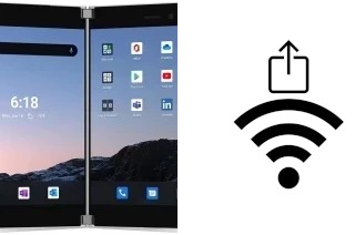 Como gerar um código QR com a senha Wifi em um Microsoft Surface Duo