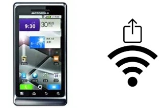 Como gerar um código QR com a senha Wifi em um Motorola MILESTONE 2 ME722