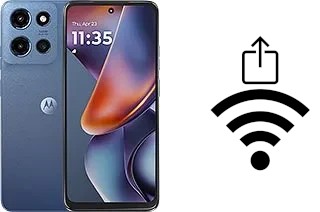 Como gerar um código QR com a senha Wifi em um Motorola Moto G (2025)