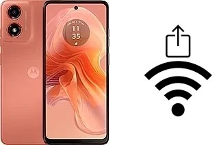 Como gerar um código QR com a senha Wifi em um Motorola Moto G04s