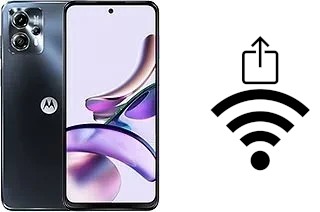 Como gerar um código QR com a senha Wifi em um Motorola Moto G13