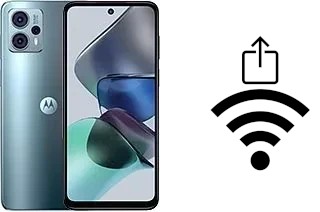 Como gerar um código QR com a senha Wifi em um Motorola Moto G23